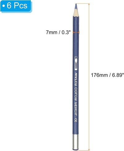 PATIKIL Watercolor Pencil, 6Pcs Water Soluble Pencils for Blending, Coloring, Sketch Drawing, Painting, Purple Red in Saudi Arabia