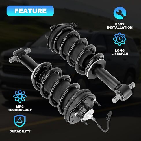 2PCS 84176631 STRUTS STRUTS ASSORBERBER ASSORBERABER مع مغناطيسي وتربيع متوافق مع 2015-2021 Cadillac Escalade Chevy Suburban Tahoe GMC Yukon XL Sierra 1500 استبدال# 84977478 23312167 in Kuwait