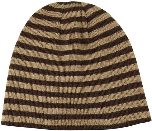 Reversible Winter Knit Striped Cuffless Skull Cap Beanie in Kuwait