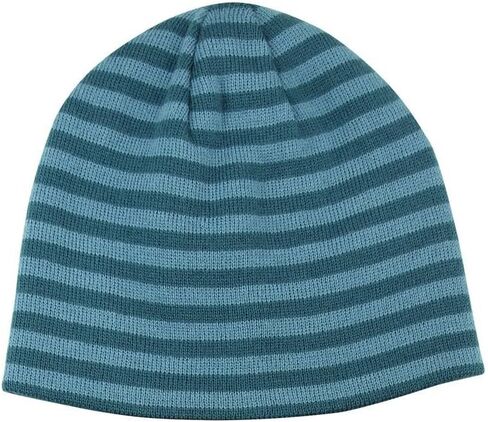 Reversible Winter Knit Striped Cuffless Skull Cap Beanie in Kuwait