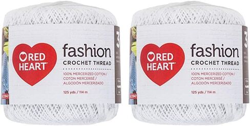 Red Heart Crochet Thread Black Crochet - 2 Pack of 0 - Nylon - Size 18-150 Yards - Knitting/Crochet in Kuwait
