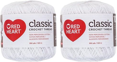 Red Heart Crochet Thread Black Crochet - 2 Pack of 0 - Nylon - Size 18-150 Yards - Knitting/Crochet in Kuwait