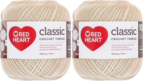 Red Heart Crochet Thread Black Crochet - 2 Pack of 0 - Nylon - Size 18-150 Yards - Knitting/Crochet in Kuwait