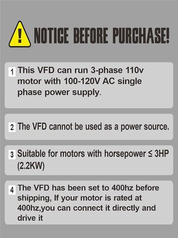 VFD Variable Frequency Drive Converter 2.2kW 3HP 110V in Kuwait