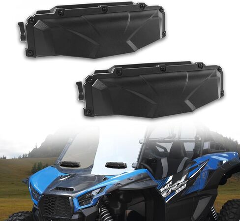 UTV Windshield VENT SELLING ROST ، 2PCS ANDRSCREEN PRESTILATION DEFORS DEFOG EXPECORIES لمرض الزجاج الأمامي المصنوع من البولي كربونات مطلي ، متوافق مع CAN AM MAVERICK X3 in Kuwait