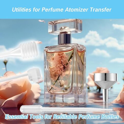 13Pcs Perfume Dispenser Tool - Replacement Pump, Funnel, Pipettes & Dropper for Travel Refillable Atomizer Bottle in Saudi Arabia