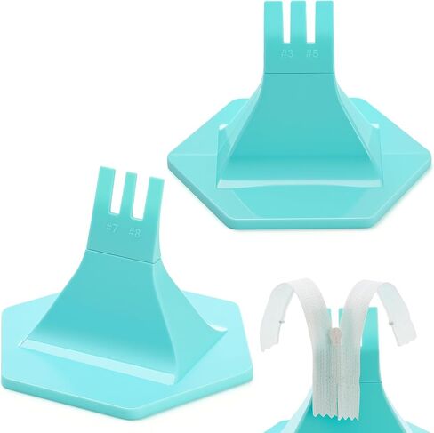 Leinuosen 2 Pcs Zipper Jig Tool for Zipper Pulls 4 Size #3#5#7#8 Handy Zip Fastener Jig Installing Tool Zip Sliders for Pants Dresses Jackets in Kuwait