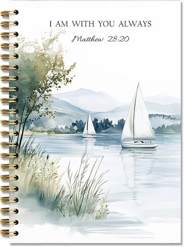 DOFQZ Jesus Leaves The 99 Sheep Christian Bible Religious Inspirational Spiral Notebook Journal,Christian Jesus Church Prayer Notebook Gift for Women Girls, 5.5 x 8.3 Inches in Kuwait