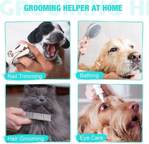 Pet Grooming Hammock Harness for Medium/Large Dogs Nail Trimming, Dog Sling for Cutting Nails, Dog Hanging Holder Hanger with Nail Clippers, Nail File, Scissors in Kuwait