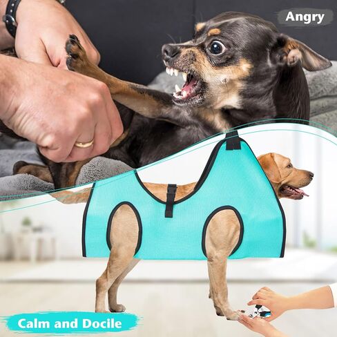 Pet Grooming Hammock Harness for Medium/Large Dogs Nail Trimming, Dog Sling for Cutting Nails, Dog Hanging Holder Hanger with Nail Clippers, Nail File, Scissors in Kuwait