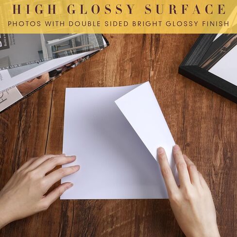 800 Sheets Double Sided Photo Paper 54 Lbs 9.5mil 200gsm Unit for Printer Glossy for Inkjet Printing Making Greeting Card Printing (4 x 6 Inch) in Kuwait