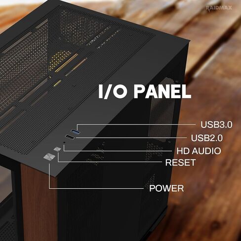 RAIDMAX Infinita I610 Dual Ramber ATX Gaming Case ، Pre-install 4x Argb Fans + 80+ Gold 700W + 240mm Water Pooler ، 270 ° LOWERS O11 GLASS ، يدعم ما يصل إلى 400 مم GPU و CONNECT CONNECT MB in Kuwait