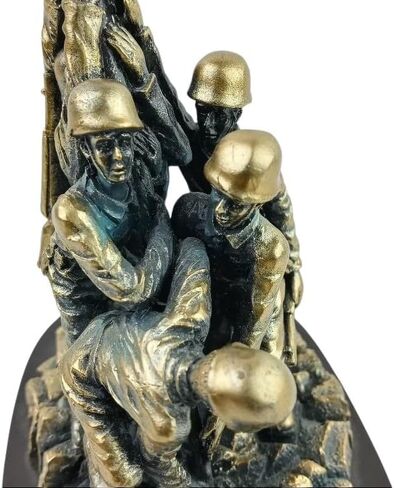دي سي التذكارية في سلاح مشاة البحرية الأمريكية Iwo Jima تمثال - 6 "تمثال تذكاري للحرب العسكرية من راتنجات الذهب - الولايات المتحدة مشاة البحرية ، هدية مخضرمة ، ديكور وطني ومكتب in Saudi Arabia