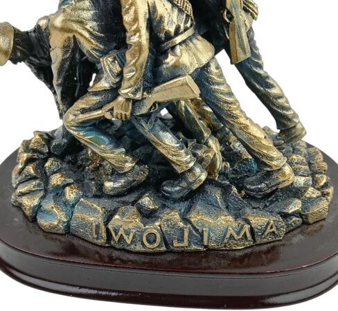 دي سي التذكارية في سلاح مشاة البحرية الأمريكية Iwo Jima تمثال - 6 "تمثال تذكاري للحرب العسكرية من راتنجات الذهب - الولايات المتحدة مشاة البحرية ، هدية مخضرمة ، ديكور وطني ومكتب in Saudi Arabia