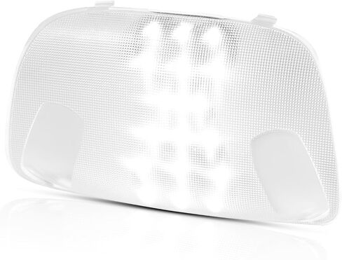 غلاف الخريطة الداخلية Gempro Dome Light Cover Len & White LED مصباح القراءة النفقات الزراعية متوافقة مع 1999-2007 Ford F250 F350 F450 F550 ، 6000K White in Saudi Arabia