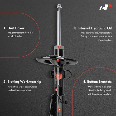 A-Premium Front Shock Absorber Strut Assembly Compatible with Dodge Caravan 2001-2007, Grand Caravan 2001-2007 & Chrysler Town & Country 2001-2007, Voyager 2001-2003, 2-PC Set in Saudi Arabia