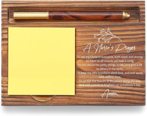 Christian Desk Organizer, Bible Verse Sticky Note Holder, Proverbs 31:25 She is Clothed with Strength and Dignity, Religious Gifts for Women, Christian Leaders, Believers TZP104 in Kuwait