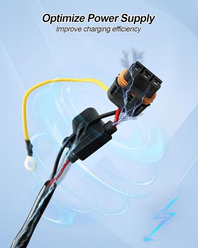 شحن سريع شحنة USB 4.2A شاحن ، 18AWG 12V/24V نمط مفتاح الروك مع موصل قابس شريط الطاقة النبضة ، تناسب Polaris RZR Ranger General Pulse Bar in Saudi Arabia