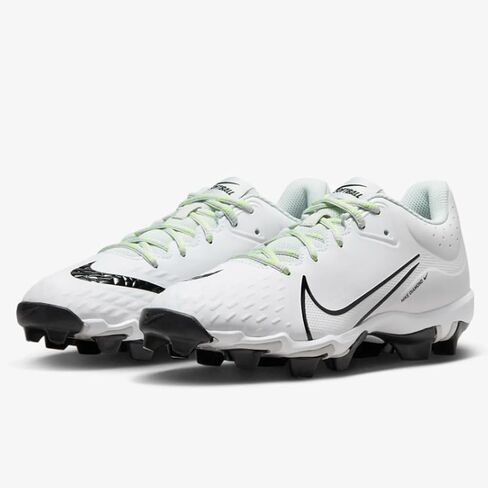 Nike Hyperdiamond 4 Keystone مصبوب الكرة اللينة SZ 8 أسود | أبيض | رمادي in Kuwait