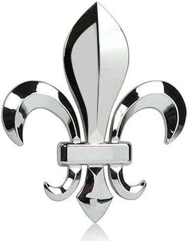for - Fleur-de-Lis FDL Chrome Solid Metal 3D Emblem in Saudi Arabia