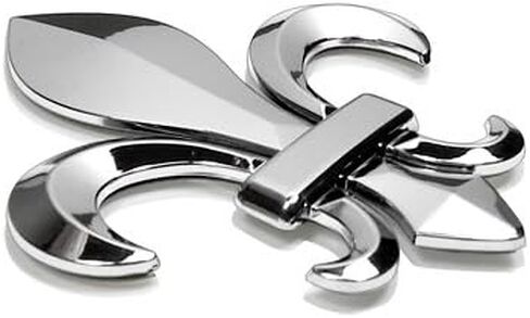 for - Fleur-de-Lis FDL Chrome Solid Metal 3D Emblem in Saudi Arabia