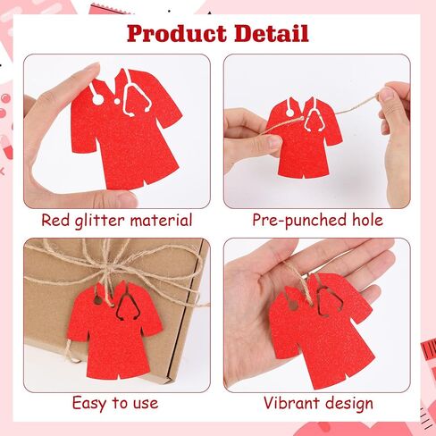 Jollyboom Dentist Graduation Decorations, 24pcs Dentist Graduation Party Tags Congrats Dentist Class of 2025 Gold Glitter Cutouts Tags for Dentist Graduation Party Favors in Saudi Arabia