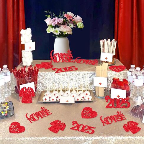 Jollyboom Dentist Graduation Decorations, 24pcs Dentist Graduation Party Tags Congrats Dentist Class of 2025 Gold Glitter Cutouts Tags for Dentist Graduation Party Favors in Saudi Arabia