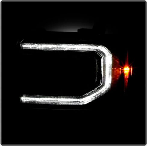 ACANII - For [HID/Xenon Model] 2016-2018 GMC Sierra 1500 Factory LED DRL Projector Headlights Headlamps Pair Left+Right in Saudi Arabia