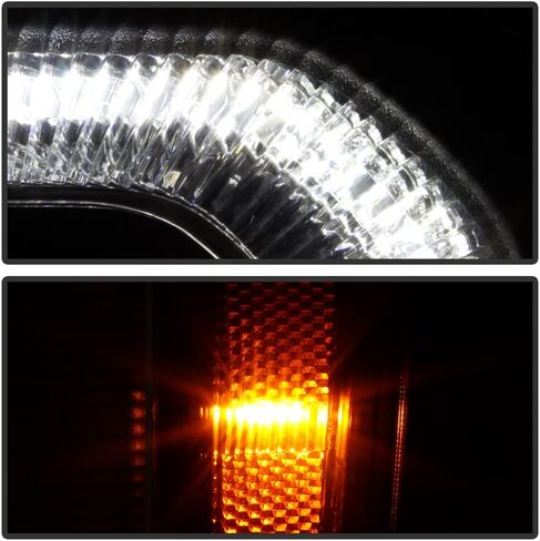 ACANII - For [HID/Xenon Model] 2016-2018 GMC Sierra 1500 Factory LED DRL Projector Headlights Headlamps Pair Left+Right in Saudi Arabia