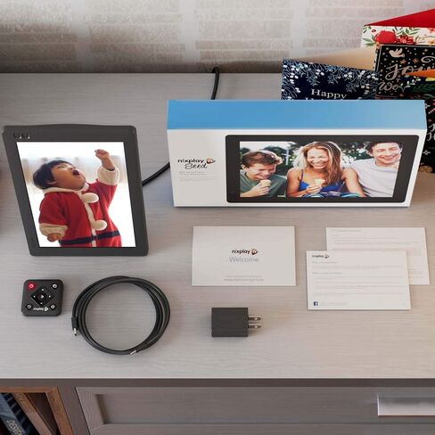 Nixplay WiFi 10.1" Touch Screen Digital Picture Frame I Easy Set Up I Create Family Shared Playlists I Perfect Digital Picture Frame for Gifting I Securely Share Photos/Videos via Email or App in Kuwait
