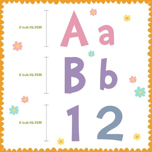 Tenare 134 Pieces 5 Inch Bulletin Board Letters Alphabet Numbers Letters Combo Set Cutouts for Bulletin Board Display Home Decor(Glitter Gold Color) in Saudi Arabia