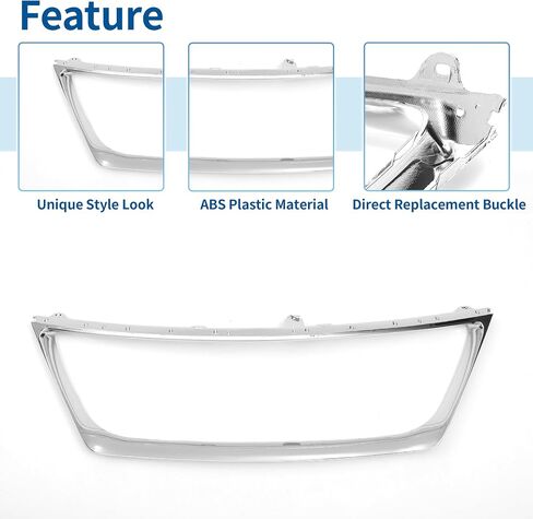 X AUTOHAUX Front Grille Trim Hood Bumper Grille Grill for Lexus ES 350 2007-2009 No.5271133080 Front Grille Trim Bumper Kidney Grille Grill Chrome Silver Tone in Saudi Arabia