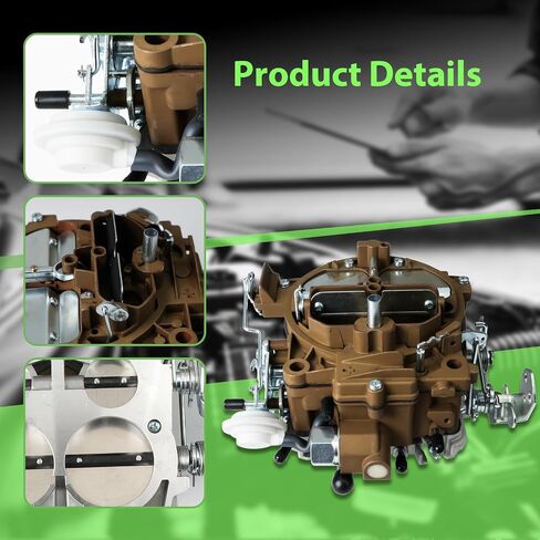 1901R المكربن لـ Rochester Quadrajet 4 Barrel 750 CFM Carburetor لـ Chevy 327 350 427 454 استبدال الكربوهيدرات للشاحنات 1966-1973 Corvettes 1975-1979 Manual Shouke Carb Carb in Saudi Arabia