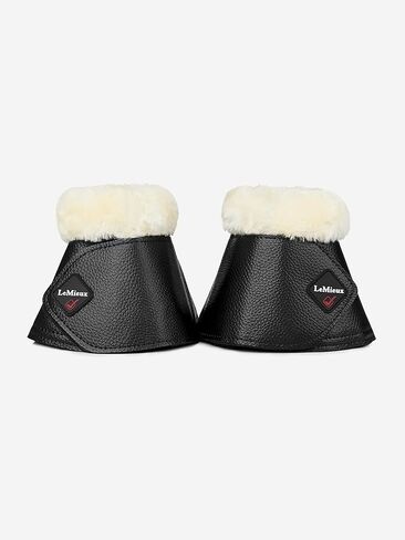 LeMieux Fleece WrapRound Overreach Horse Boots - Protective Gear and Training Equipment - Equine Boots, Wraps & Accessories (White - Large) in Saudi Arabia