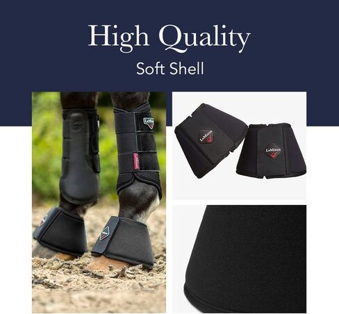 LeMieux Fleece WrapRound Overreach Horse Boots - Protective Gear and Training Equipment - Equine Boots, Wraps & Accessories (White - Large) in Saudi Arabia