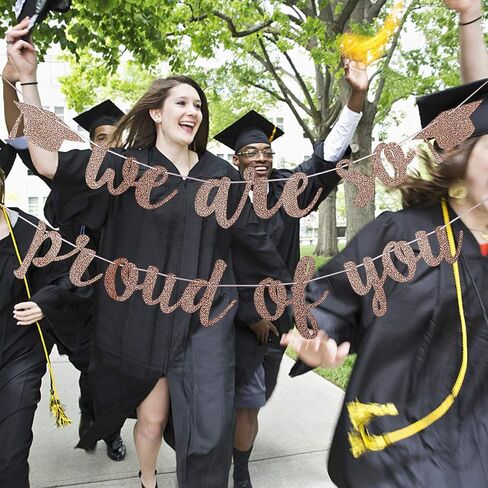 2025 Graduation Banner Party Decorations Blue We are So Proud of You Congratulations Banner for High School College Graduation Party Decorations 2025 Blue in Saudi Arabia