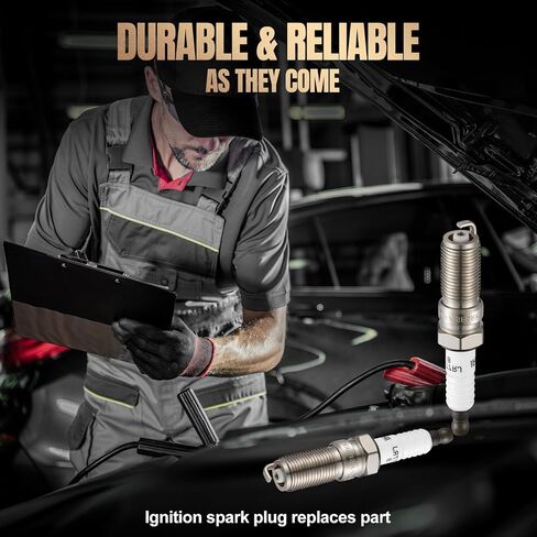 6510 LTR7IX-11 Platinum Iridium Spark Plugs 4 Pack متوافقة مع Cadillac XTS 2014-2015 3.6L V6 متوافق مع Cadillac CTS 2014 3.6L V6 Engine in Kuwait