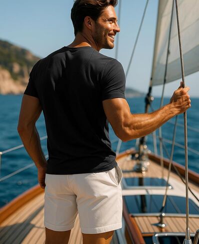 Andrew Scott Executive Soft v Color Color T Shirts | Premium Fabric Modern Fit Sport Tops | ألوان وحزم متعددة in Saudi Arabia