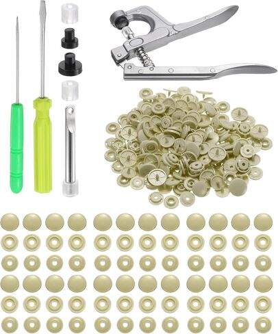 Harfington البلاستيك اللقطات السحابات مع كليز المفاجئة ، 100 مجموعة T8 Round Round No-Sew Button Snap Snapters Kit للملابس نقشات SIPERS PIBS صياغة ، Red Watermelon in Saudi Arabia