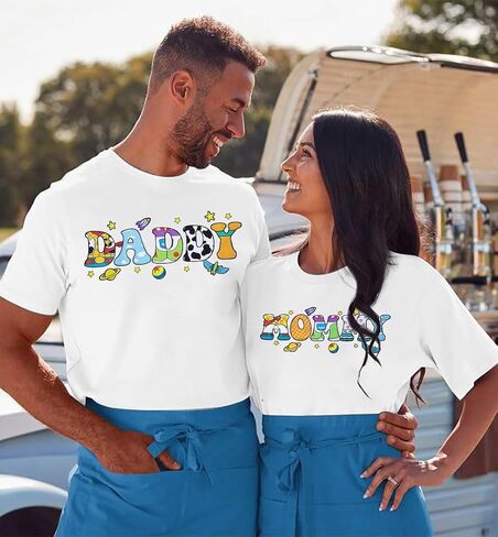Toy Daddy Shirt Toys Mommy Shirts Magic Family Matching Outfits Toy Sis Bro Cartoon T-Shirt Funny Vacation Trip Tops in Kuwait