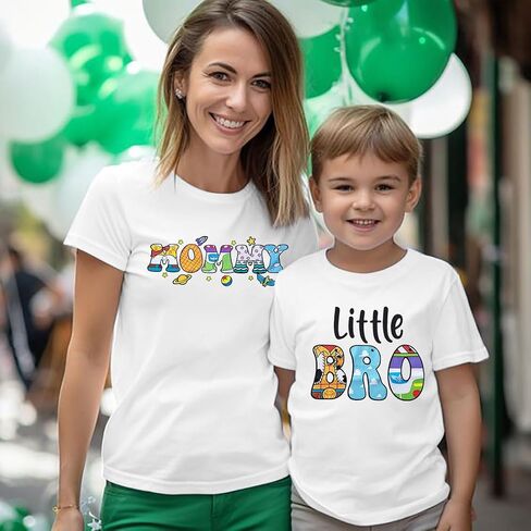 Toy Daddy Shirt Toys Mommy Shirts Magic Family Matching Outfits Toy Sis Bro Cartoon T-Shirt Funny Vacation Trip Tops in Kuwait