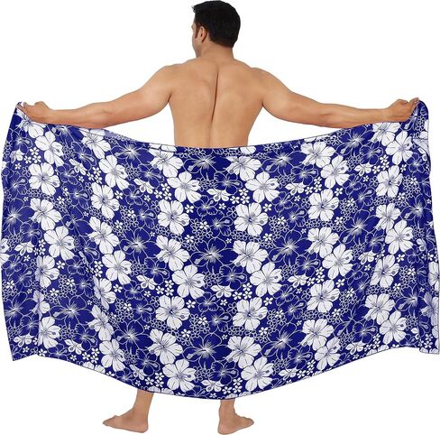 HAPPY BAY Men's Pareo Wrap Beach Bath Swim Sarong in Saudi Arabia
