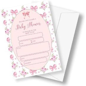 إنها دعوات استحمام الطفل مع الأظرف ، 25 مجموعة ، دش الطفل ذو الألوان المائية الزرقاء. in Kuwait