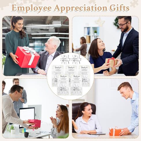 20 Sets Christmas Team Employee Appreciation Gifts Bulk Inspirational Acrylic Puzzle Piece Plaque Desk Decor with Thank You Card OPP Bag for Office Staff Coworker Team (10 Styles) in Kuwait