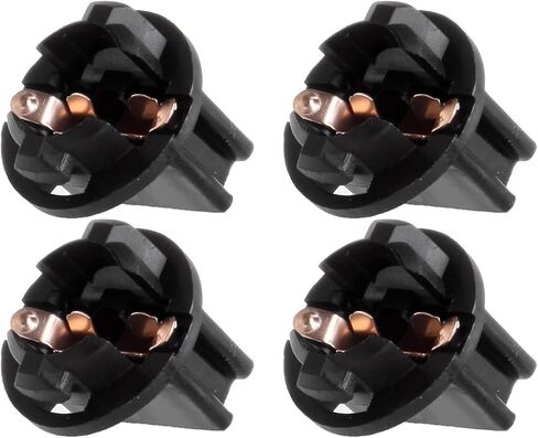 cciyu 4 Pack 168/194 T10 Twist Lock Wedge instrument Panel Dash Light Bulb Base Socket Replacement fit for T10/194/168(t3-1/4) Type For Miniature Wedge Base Bulbs in Saudi Arabia