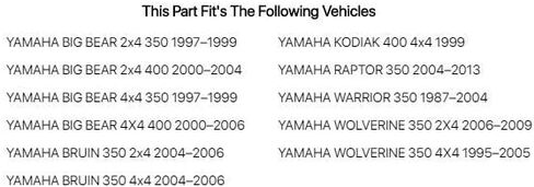 TUSK TOP END GASKET KIT متوافقة مع Yamaha Warrior 350 1987-2004 in Saudi Arabia