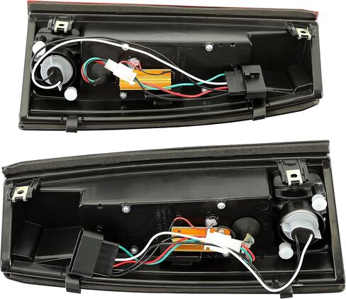 ECOTRIC Pair Tail Lights Compatible with 1988-2000 Chevy Silverado GMC Sierra Suburban C/K 1500 2500 3500 W/O Bulbs Taillights Rear Brake LED Pickup Red Lens in Saudi Arabia