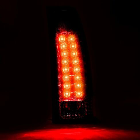 ECOTRIC Pair Tail Lights Compatible with 1988-2000 Chevy Silverado GMC Sierra Suburban C/K 1500 2500 3500 W/O Bulbs Taillights Rear Brake LED Pickup Red Lens in Saudi Arabia