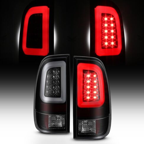 AKKON - For Black Smoked 2008-2016 Ford F250 F350 F450 F550 SuperDuty LED Tube Tail Lights Pair Brake Lamps in Saudi Arabia