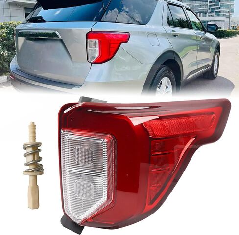 LH USA Type Tail light Include Screws Assembly Fit for 2020-2023 Ford Explorer Rear Lamp Included Plastic Screw Stud With Thread Left Driver Side FO2800275 LB5Z13405F in Kuwait